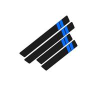 WENINETIES 4 Piezas Protector Umbral Puerta Coche para Ford Escape 2025, Pegatina para Umbral Coche Tira Umbral AntiarañAzos Fibra Carbono,Blue