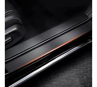 WENINETIES 4 Piezas Protector Umbral Puerta Coche para XPENG G6 2025 2024 Accesorios, Textura de Cuero - Decoracion Coche - Decoración para Estribos (Negro)