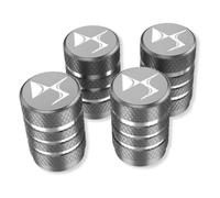 WENINETIES 4 Piezas Tapas de Válvula de Coche para DS 9 E-Tense 2020-, Tapones de Válvula de Aleación de Aluminio Tapas de Cubierta de Polvo,Grey