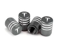 WENINETIES 4 Piezas Tapas de Válvula de Coche para Tesla Cybertruck 2024-2025, Tapones de Válvula de Aleación de Aluminio Tapas de Cubierta de Polvo,Grey
