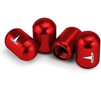 WENINETIES 4 Piezas Tapas de Válvulas de Coche para Tesla Tesla Model 3 Model S Model X Model Y,Tapas Antipolvo para Ruedas de Coche,Tapas Antipolvo,Tapones de Válvula Accesorios,Antifugas,B