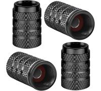 WENINETIES 4 Tapones Válvula para Audi A3 2008-2025 | Aluminio De Alta Resistencia Protección Estanca Antipolvo Diseño Moleteado Antideslizante Montaje Manual Sin Herramientas