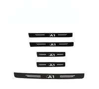 WENINETIES 5 Piezas Protector Umbrales Puertas de Coche para Audi A1 GB 2019-2024 2025, Carbono Anticolisión Protección Antiarañazos Protector para Paragol PES Trasero