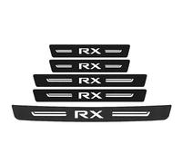 WENINETIES 5 Piezas Protector Umbrales Puertas de Coche para Lexus RX II 400h 4WD 2003-2009, Carbono Anticolisión Protección Antiarañazos Protector para Paragol PES Trasero