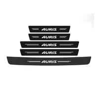WENINETIES 5 Piezas Protector Umbrales Puertas de Coche para Toyota Auris Aygo Aygo X C-HR Corolla Corolla Cross Hilux, Carbono Anticolisión Protección Antiarañazos Protector para Paragol PES Trasero