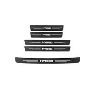 WENINETIES 5 Piezas Protector Umbrales Puertas de Coche para Toyota Yaris IV Hybrid Bj. AB 2020, Carbono Anticolisión Protección Antiarañazos Protector para Paragol PES Trasero