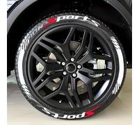 WENINETIES 8 Pegatinas de Neumáticos para Nissan Serena Almera Tino CubePrairie Maxima Bluebird, Letras de Rendimiento Kit de Rotulación Ruedas Tuning Sport Diseño Personalización Gráfica