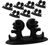 WENINETIES 8 Piezas Clips para Cables para VW Polo 6 (Vi) AW I 2017-2024, Soporte Cables AdhesivoOrganizador Sujetacables Accesorios Coche Negro PVC