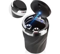 WENINETIES Cenicero Coche para Citroen C4 X 2022-, Cenicero Desmontable para automóvil de fácil Limpieza con luz LED con Tapa abatible