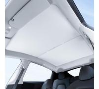 WENINETIES Coche Cortinilla Techo Solar Parasol Cortina para Porsche Taycan Typ 9J1 2019-2024, Parasol Enrollable, Protección Solar y Aislamiento Térmico para Techo Panorámico,Silver