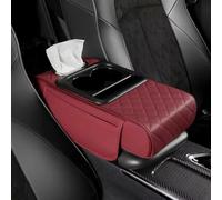 WENINETIES Cojín Reposabrazos Coche para Ford Mustang Fastback/Convertible 6 (Vi) I 2014-2017, Consola Central Protector Ergonómico Soporte Codo Almacenamiento Cubierta Accesorios,C