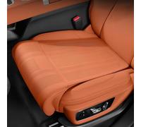 WENINETIES Extensión de Asiento de Coche para Aston Martin DBX 2020-2023, Soporte de Piernas Cuero PU Ergonómico Cojín de Rodilla Almohadilla,Orange