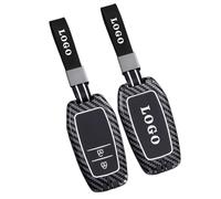WENINETIES Funda para Llave de Coche para Toyota Proace Double Cabine 2013-2016 Minivan, Protector Anti-Rayas con Textura de Fibra de Carbono,Funda Protectora para Llave