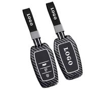 WENINETIES Funda para Llave de Coche para Toyota Proace Double Cabine 2013-2016 Minivan, Protector Anti-Rayas con Textura de Fibra de Carbono,Funda Protectora para Llave