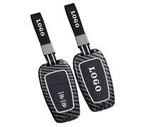 WENINETIES Funda para Llave de Coche para Toyota Proace Double Cabine 2013-2016 Minivan, Protector Anti-Rayas con Textura de Fibra de Carbono,Funda Protectora para Llave