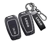 WENINETIES Funda para Llave de Coche para Toyota Proace Double Cabine 2013-2016 Minivan, Protector Anti-Rayas con Textura de Fibra de Carbono,Funda Protectora para Llave