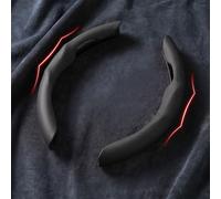 WENINETIES Funda para Volante de Coche para Alfa Romeo Mito 2013-2018, Cubre Volante Segmentado Protección Volante Accesorios Interiores 2 Piezas
