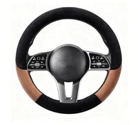 WENINETIES Funda para Volante de Coche para Toyota Proace City SWB 2020-, Cubierta De Volante De Felpa Invierno Elástica y Cálida para Coche en Invierno,Brown-O-Type