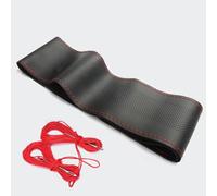 WENINETIES Funda Volante Coche para Mazda 3 BK 6 GG GH gj cx3 cx5 cx30 cx7 cx8 cx9 mx5 rx8, Cubierta de Volante de Cuero 37-38cm, Antideslizante,Red-1