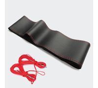 WENINETIES Funda Volante Coche para VW Golf 4 5 Passat b8 b5 VW R Linie Sharan Polo Tiguan GTI, Cubierta de Volante de Cuero 37-38cm, Antideslizante,Red-2