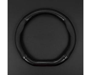 WENINETIES Funda Volante para Peugeot 208 04.2013-12.2019 | Cuero De Microfibra, Diseño Antideslizante 3D, Transpirable, Anillo Interior De Caucho