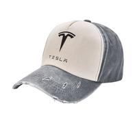 WENINETIES Gorra de Béisbol para Coche para Tesla Model 3 Modell Y Modell S Modell X, Padre O Marido Apasionado del Motor Ajustable Transpirable,E