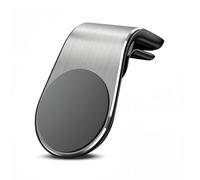 WENINETIES Soporte Móvil Coche Magnético para Tesla Model Y Juniper 2025, Rejilla Ventilación Metal Estable Seguro Soporte Teléfono Elegante,Silver