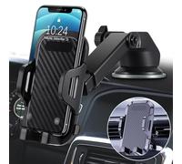 WENINETIES Soporte Movil Coche para Mini JCW Cabrio Cooper Countryman Aceman Clubman Coupe Paceman, 3 en 1 Suporte Teléfono Carro Ventosa Salpicadero Parabrisas Smartphone | 360° Rotación