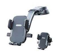 WENINETIES Soporte Movil Coche para Rline GTI Bora Golf Touareg Jetta Passat Polo SR32 TIGUAN T-ROC, 3 in 1 Suporte Telemovel Carro en Salpicadero, Rotación 360° Ventosa Movil,A