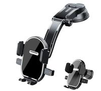 WENINETIES Soporte Movil Coche para Seat Ibiza 4 (IV) I 6J 2008-2012, 3 in 1 Suporte Telemovel Carro en Salpicadero, Rotación 360° Ventosa Movil,B