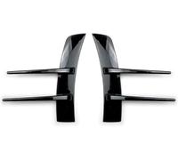 WENINETIES Spoiler Delantero Labio para VW Golf 8 MK8 TSI TDI GTI GTD GTE R R-Line 2020-2022, Splitter Parachoques Difusor Tuning Auto Protección Kit Carrocería Negro Brillante Sport Look