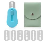 Weniubit Cuchillo para masa, cuchillo de panadero, extraíble y magnético, herramienta para cortar pan con 6 cuchillas de afeitar de acero inoxidable, cuchillos para cortar pan redondo