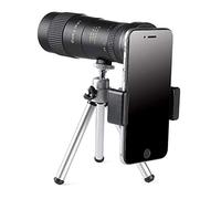 WENKA Potente telescopio monocular 4K de 8 a 40 x 40 mm con zoom teleobjetivo compacto, impermeable, monocular de prisma BAK4 de alta potencia para observación de vida silvestre, camping, viajes,