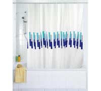 WENKO 19157100 poliéster Cortina de Ducha Marina, 120 x 200 cm