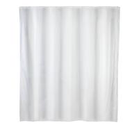 Wenko 20151100 - Cortina de Ducha con Efecto antimoho y Antibacterial, de poliéster, 180 x 200 cm, Color Blanco