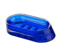 Wenko 20246100 Jabonera Paradise Azul, Acrílico, 14.3 x 3 x 7.3 cm, Azul