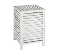 Wenko 22862100 Ropa Sucia "Norway en color natural/blanco, Madera, Color blanco, 45 x 45 x 65 cm