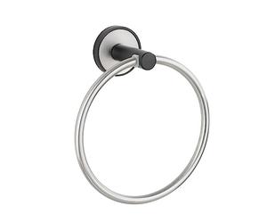 Wenko 25011100 Anillo para Toallas de Baño Udine, Mate