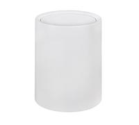 Wenko 25209100 Atri - Cubo de basura con tapa oscilante, 6 L, plástico, 21 x 25,5 x 21 cm