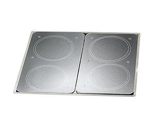 WENKO 2521200500 Cubiertas de cocina Universal con folio de vidrio duro - juego de 2 piezas para todos los tipos de cocinas, Vidrio - Vidrio endurecido, 30 x 1,8 - 4,5 x 52 cm, Multicolor > 3 colores