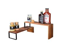 Wenko 55097100 Estantería de Cocina Vali, Natural/Negro