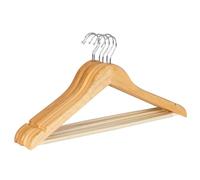 Wenko 6 Perchas Marrones, de Madera, 45 x 23,5 x 1,2 cm, Eco Natural 64020100
