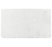WENKO Alfombra de baño Belize blanco 55 x 65 cm - Alfombrilla antideslizante, segura, esponjosa, libre de pelusas, Poliéster, 55 x 65 cm, Blanco