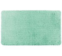 WENKO Alfombra de baño Belize turquesa 60 x 90 cm - Alfombrilla antideslizante, segura, esponjosa, libre de pelusas, Poliéster, 60 x 90 cm, Turquesa