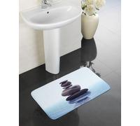 Wenko Alfombra de Baño Meditation, Poliéster, Multicolor, 75x45x3 cm