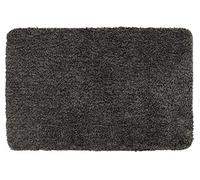 WENKO Alfombra de baño Mélange grisáceo 55 x 65 cm - Alfombrilla antideslizante, segura, esponjosa, libre de pelusas, Poliéster, 55 x 65 cm, Gris