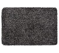 WENKO Alfombra de baño Mélange grisáceo 60 x 90 cm - Alfombrilla antideslizante, segura, esponjosa, libre de pelusas, Poliéster, 60 x 90 cm, Gris