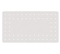 WENKO Alfombra de baño Mirasol blanco 69 x 39 cm alfombra para bañera antideslizante con ventosas Blanco