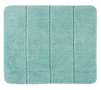 WENKO Alfombra de baño Steps turquesa 55 x 65 cm - Alfombrilla para bañera, antideslizante, calidad extraordinariamente suave y densa, Poliéster, 55 x 65 cm, Turquesa