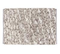 WENKO Alfombra de baño Urdu taupe 60 x 90 cm - Alfombrilla de baño, segura, suave, libre de pelusas, Poliéster, 60 x 90 cm, Taupe